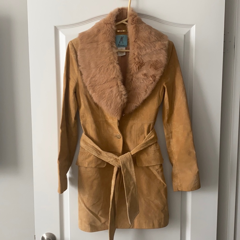 100% Suede leather jacket by Guess Marciano